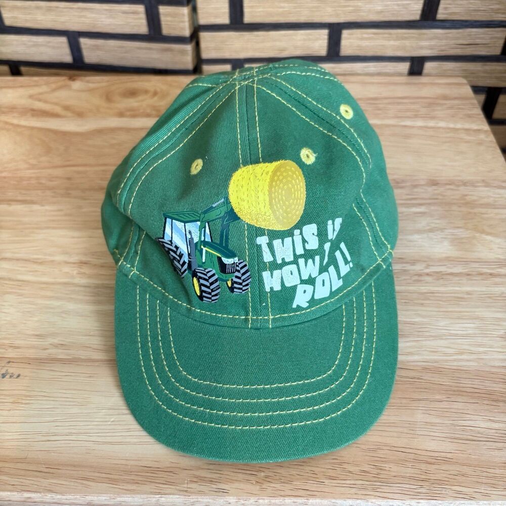 John‎ Deere Green This is How I Roll Toddler Cap